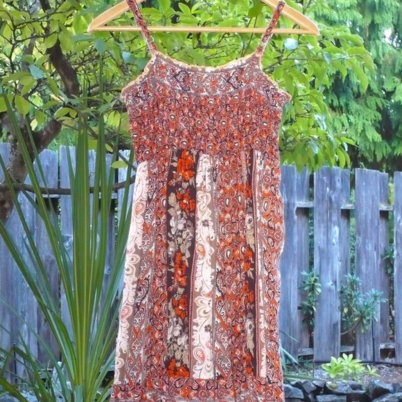 Y2K Paisley Coquette Cotton Dress - Picture 2 of 12